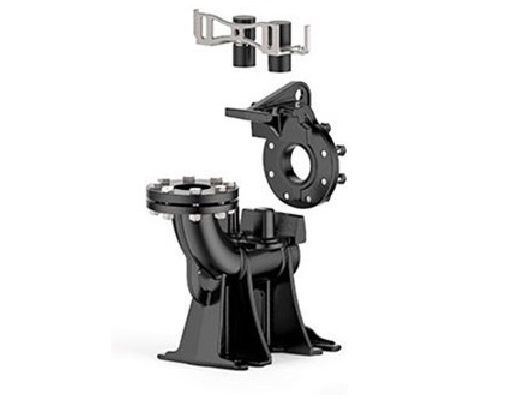 Комплект вертикальных опорных колен фекальных насосов VXC4 MC4 /80 (DN100) в Екатеринбурге 